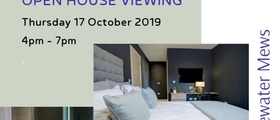 Open House Viewing Bridgewater Mews Stockton Heath 17 October 2019