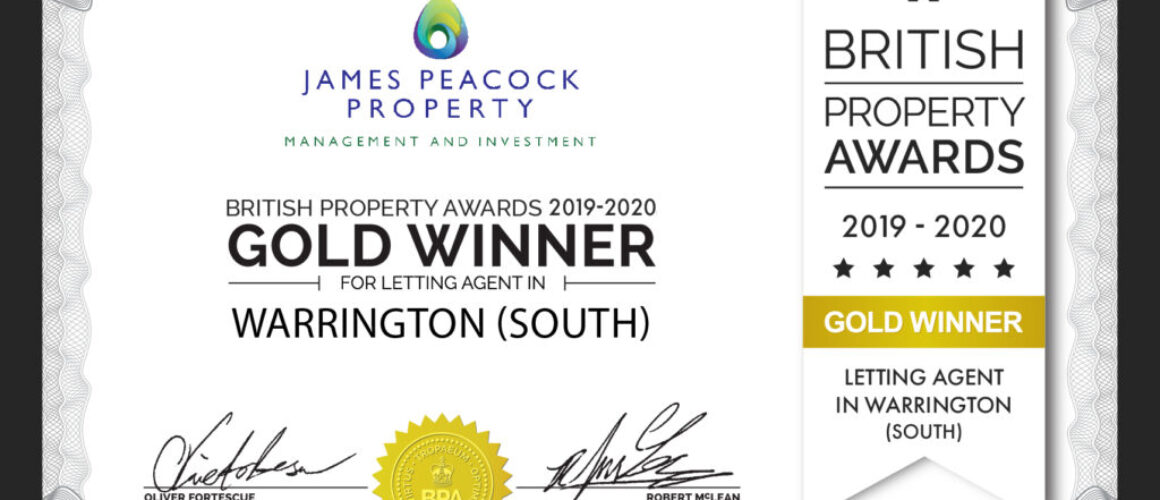 British Property Award Certificate 2020